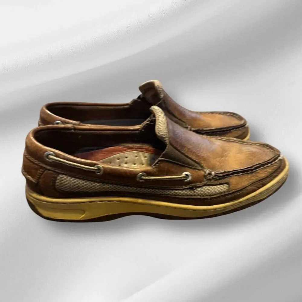 Men's Sperry top sider leather Boat Shoe. Non-marking contour System. Comfort 10